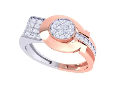 Mens gemstone diamond men Ring with details images 31 3D print model