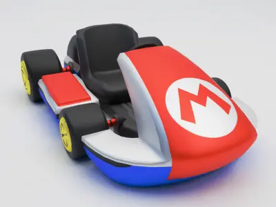 Mario Kart 3D Model Iconic Racing RC Vehicle 3D print model