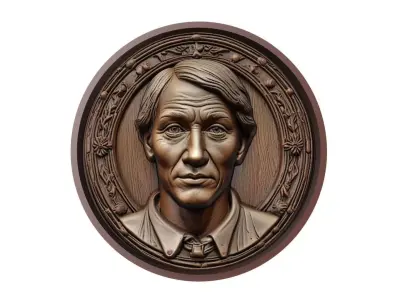 Gavi Footballer Medallion 3D print model