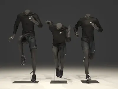 Man mannequin Nike pack 3 3D model