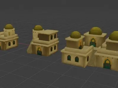 Arab House Low-poly 3D model