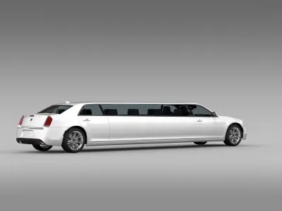 Lancia Thema Limousine 2017 3D model