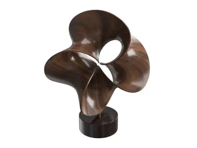 Abstract sculpture by Robert Longhurst 3D model