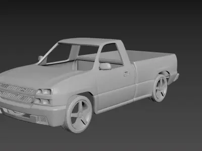 Chevrolet Silverado 2006 Body For Print 3D print model