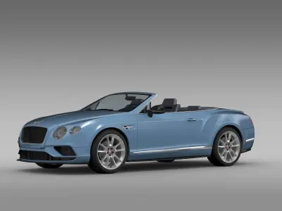 Bentley Continental GT V8 S Convertible 2017 3D model