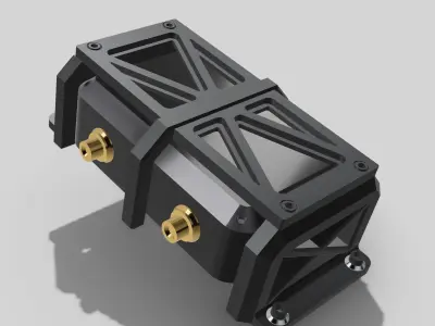 1967 Nova PROMOD Extras Dry Sump tank N battery N extinguisher 3D print model