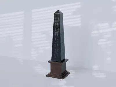 Decorative Obelisk Low-poly 3D model