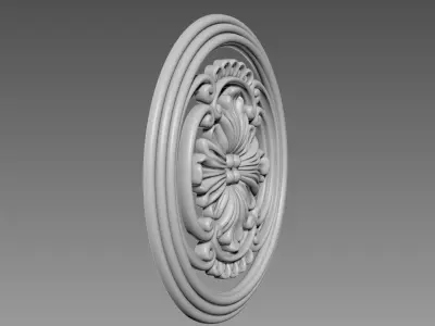 Round Decor for Furniture 3D model