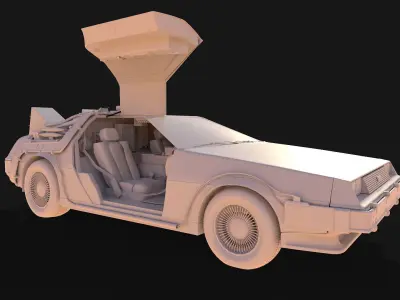 DeLorean Back To The Future ep1 3D model