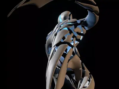 Abstract statue 2 Low-poly 3D model