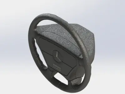 Mercedes-Benz W124 Steering Wheel STL Model PRINTABLE Free 3D print model