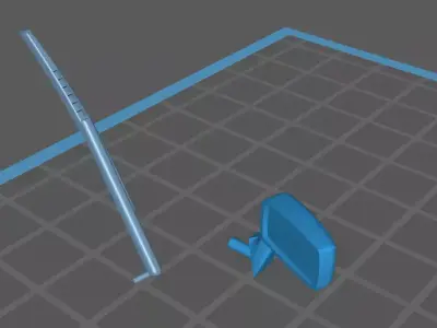 Autoart Porsche 924 Side Mirror 3D print model