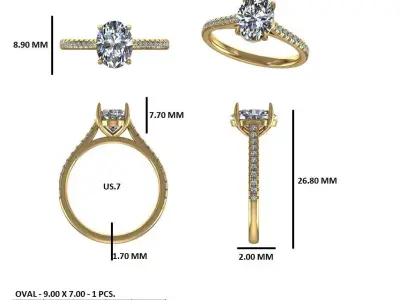Ring Cad 3dm and STL 3d Models 3D print model