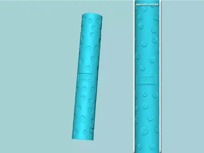 Texture Roll 70 Marvel Negative - Fondant Decoration Maker 3D print model