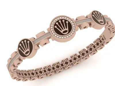 Luxury Rolex Bracelet 0057 - 3 size 3D print model