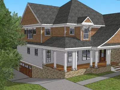 Classic House 01 3D model