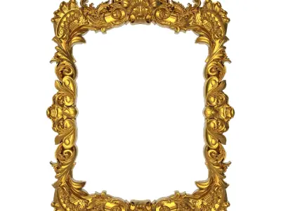 10 carved frames set 3D Model Collection