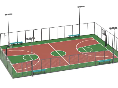 Basketball Court 1 3D model