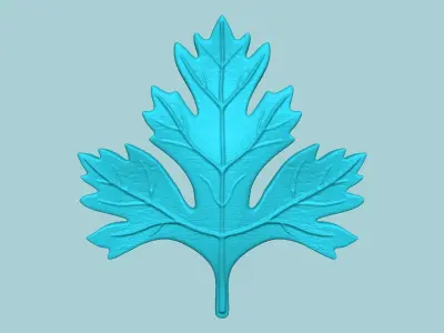 Parsley Leaf Mold - Artificial Herb Molding Tool 3D print model
