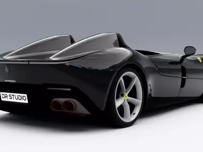 Ferrari Monza SP2 Low-poly 3D model