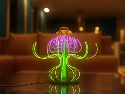 Tube Flower Lamp Daz 3D model