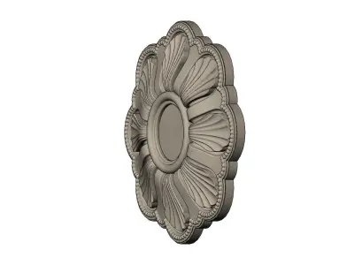 Rosette plaster molding N03 3D print model