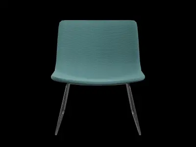 PATO LOUNGE SLEDGE-MODEL 4372 Chrome v-01 Low-poly 3D model