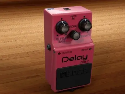 Boss DM-2 Low-poly 3D model