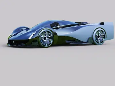 Electric Sports Car Concept 3D model