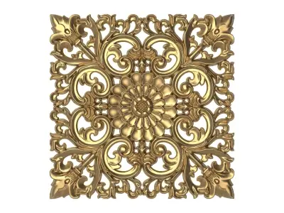  decorative pattern ready for 3D printing 3D model 206