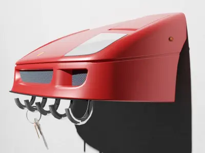 FERRARI F40 KEY HANGER 3D print model