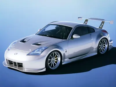 Nissan 350Z Amuse 2005 Low-poly 3D model