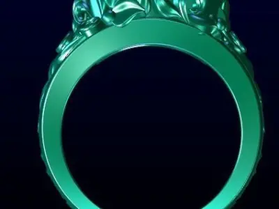 Fashion Ring Ready Printable Model 3D print model 3D print model 3D print model
