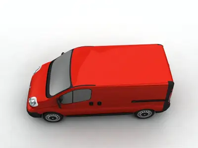 2007 Vivaro Utility Van Low-poly 3D model