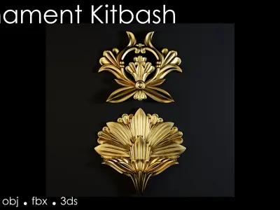 Ornament Kitbash 3d models- vol 01 3D model