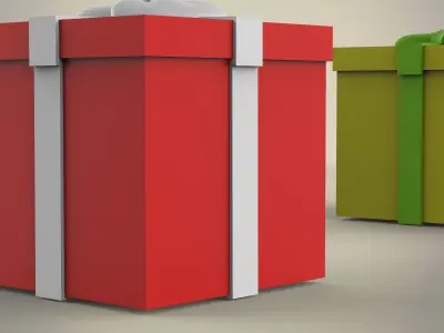 Present Box 3D model