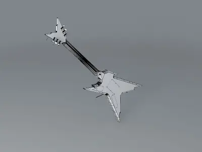 Dime Razorback camo guitar Free 3D model
