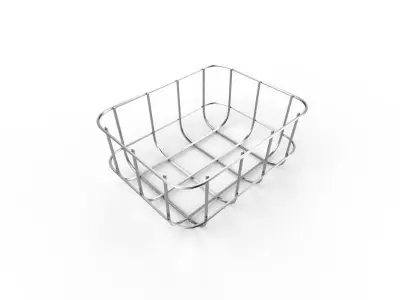 Wire Bin M03 Low-poly 3D model