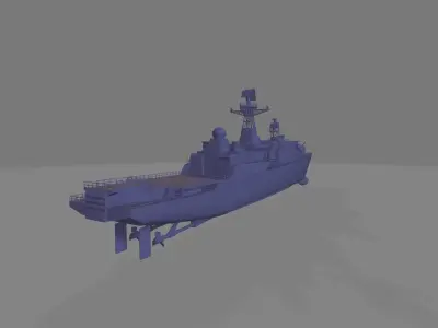 Russian battleship RF yaroslav mudry 3D print model