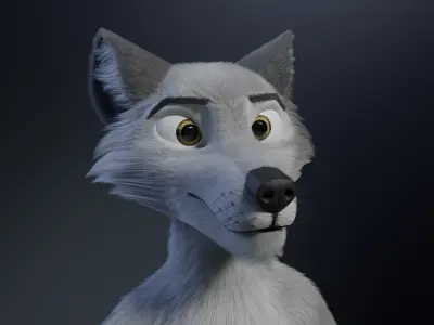 Chris Anthro Wolf 3D model
