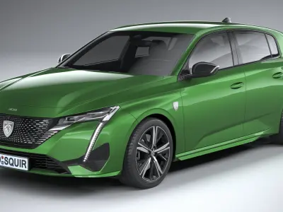 Peugeot 308 2022 3D model