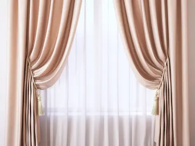 Set 45 Curtains 3D model
