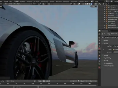 Audi R8 V10 3D model from CGTrader