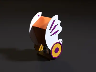 Attraction seashell 3D model