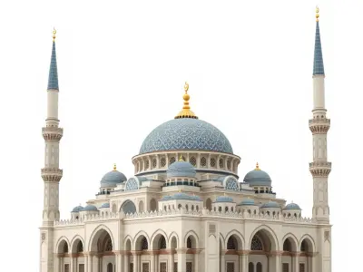 Ornate Mosque Architecture Model Pack Low-poly 3D model get
