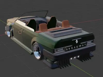 Renault broadway custom cabrio 3D model