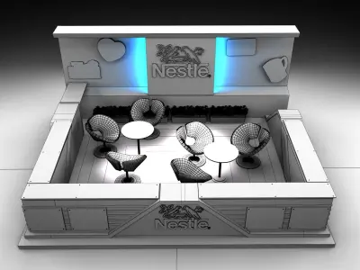 Booth Exhibition Stand a293  3D model