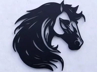 Horse Head Wall Decoration 3D print model