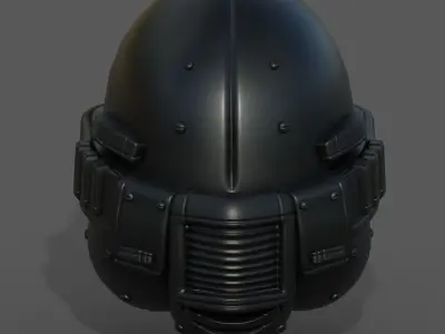 Helmet plastic mask Helmet plastic mask  Low-poly 3D model