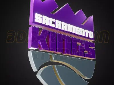 Sacramento Kings logo - Cinematic - 3D print 3D model